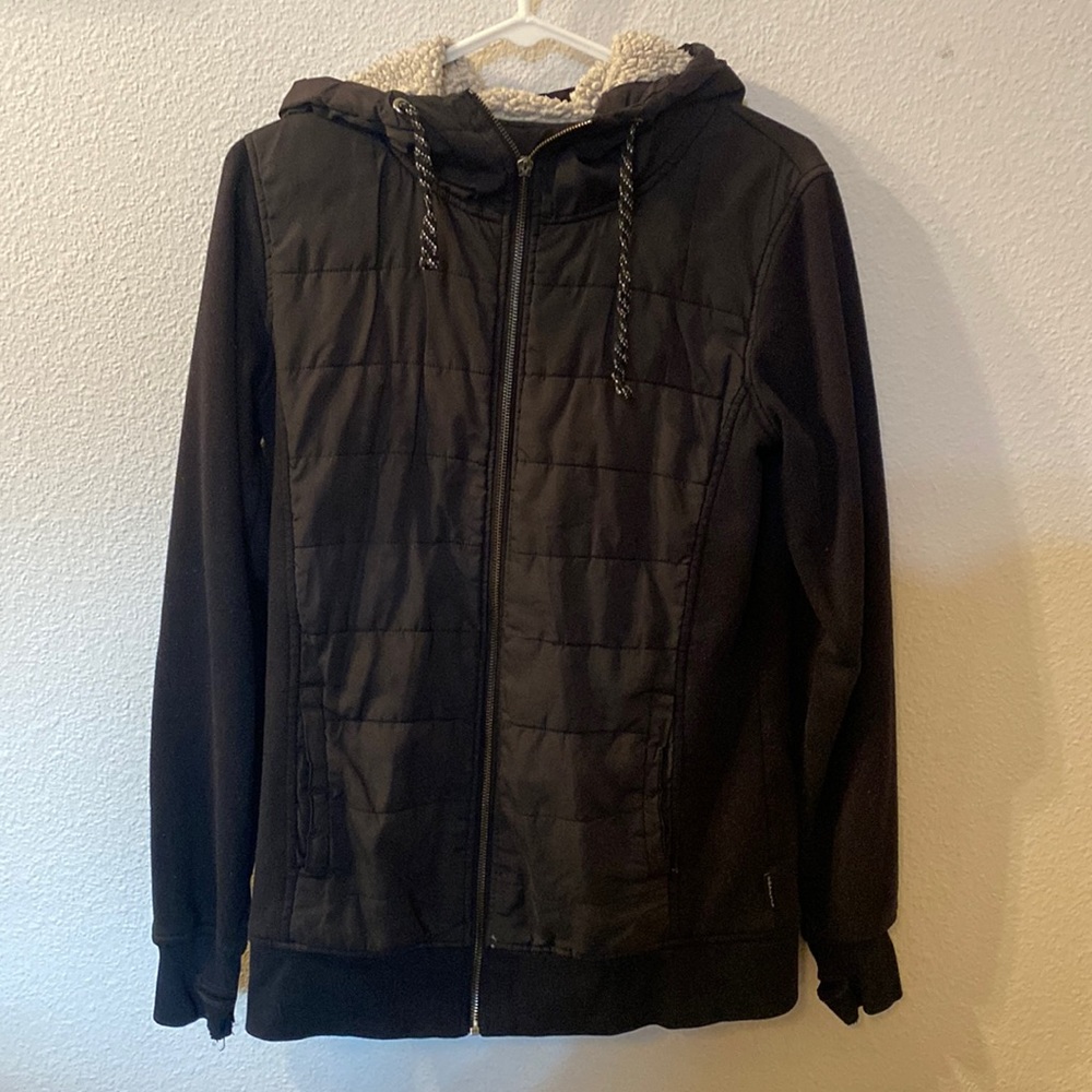 Empyre black hooded jacket size large